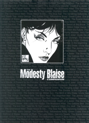 Modesty Blaise Companion - Front
